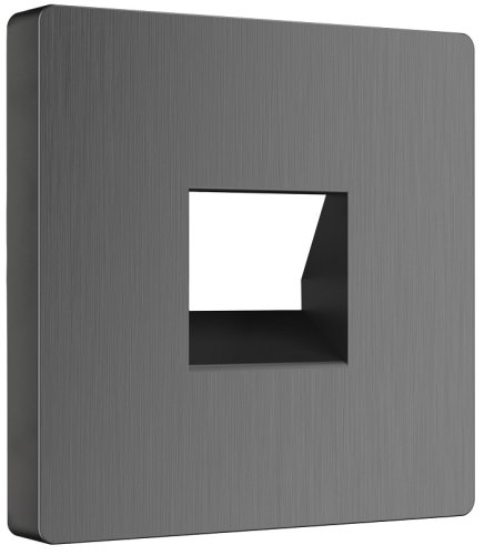 Лицевая панель Werkel для 1-м. розетки RJ11/RJ45 графит рифленый картинка